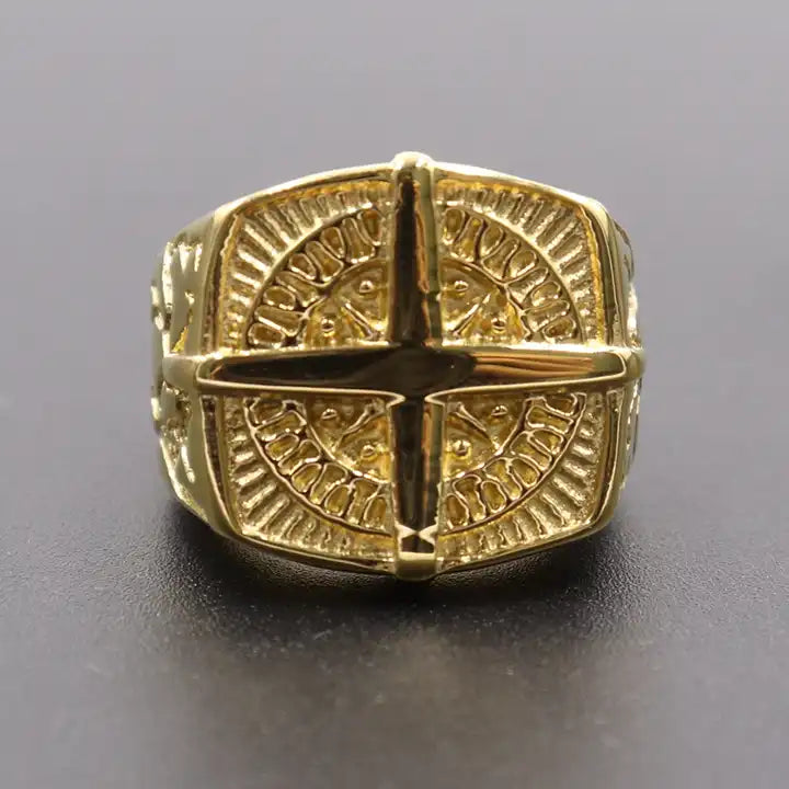 Gold Compass Ring