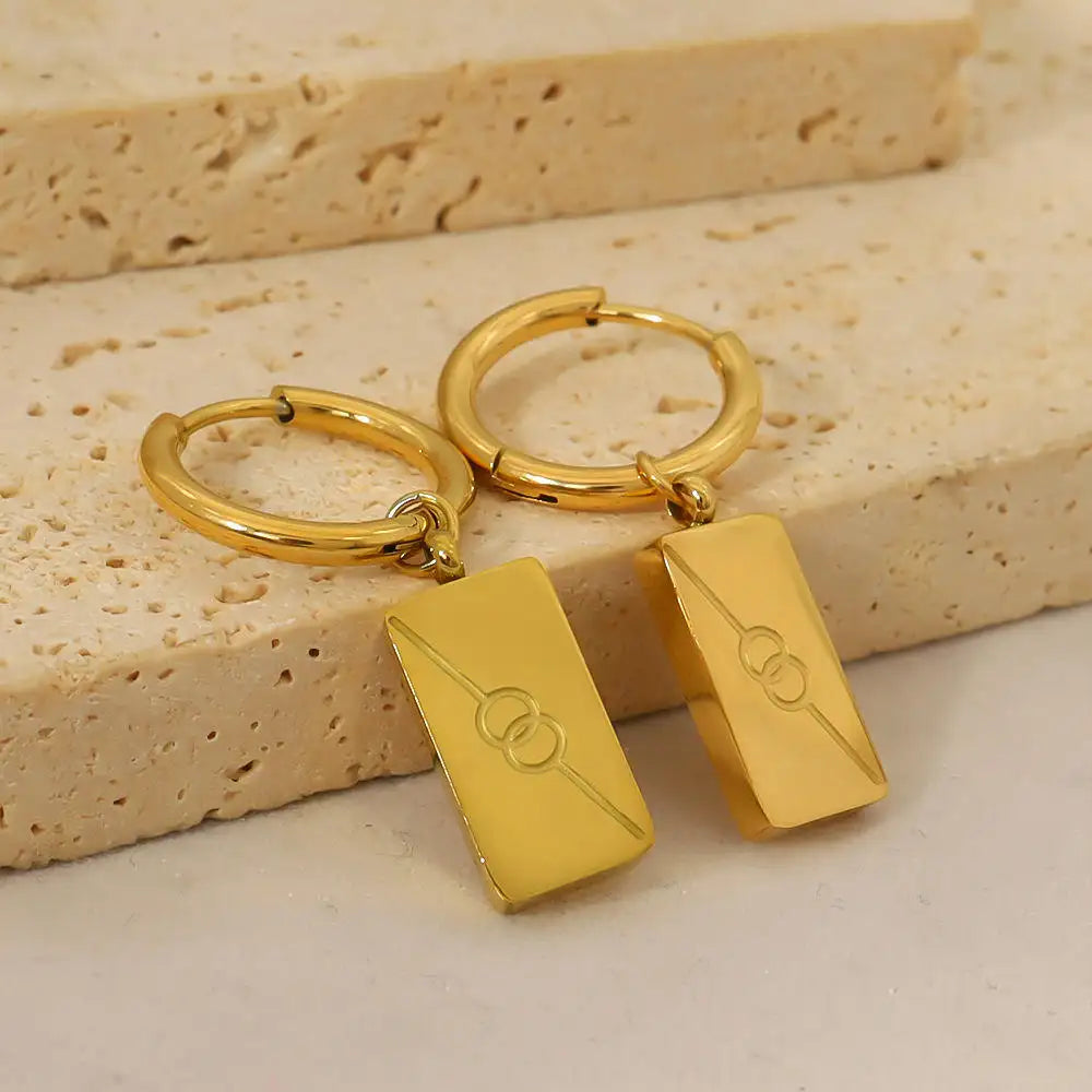 Drop Hypoallergenic Chunky Hoop Earrings