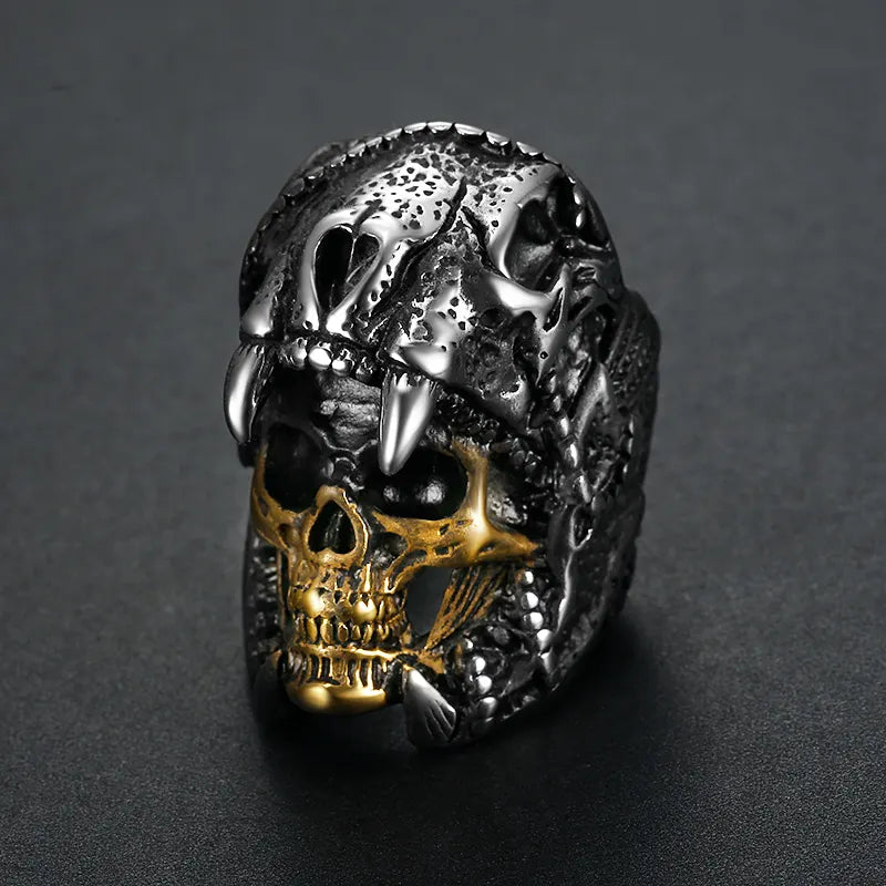 Title: Fierce Skull Ring