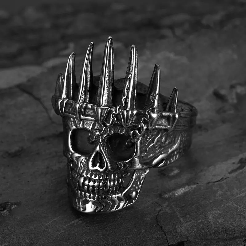 Skull Crown Ring