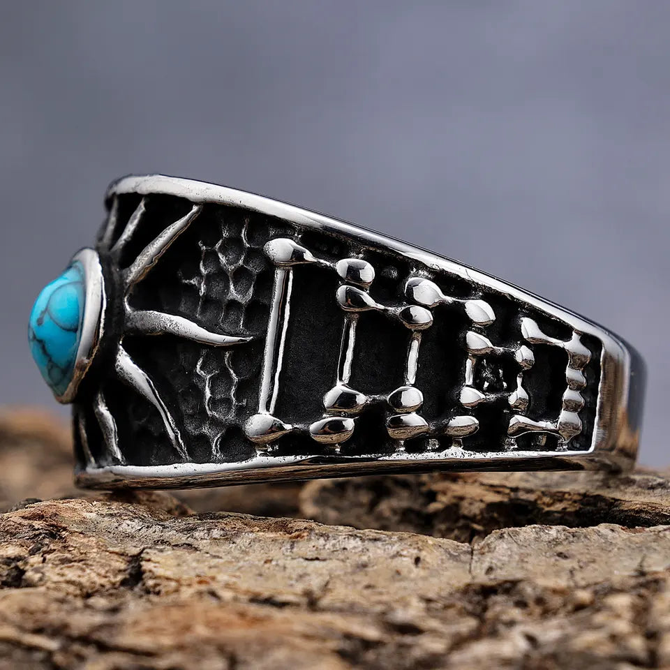 Turquoise Sun Stone Ring