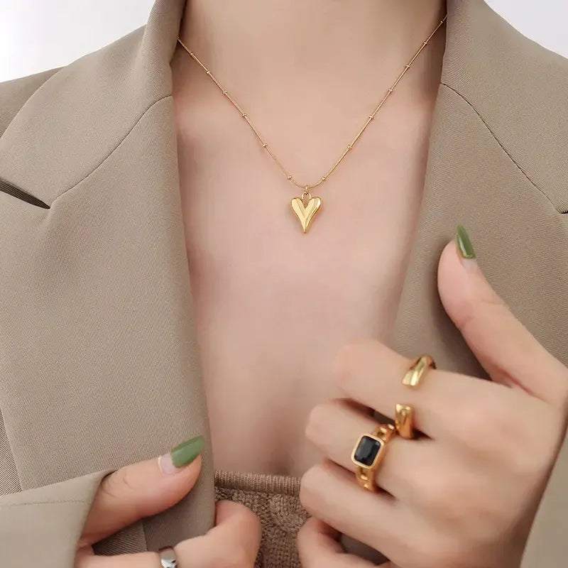 Gold Heart Necklace