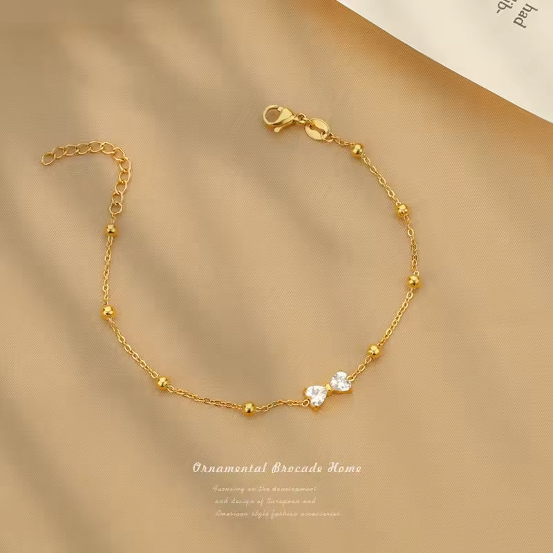 Zircon Bow Bracelet