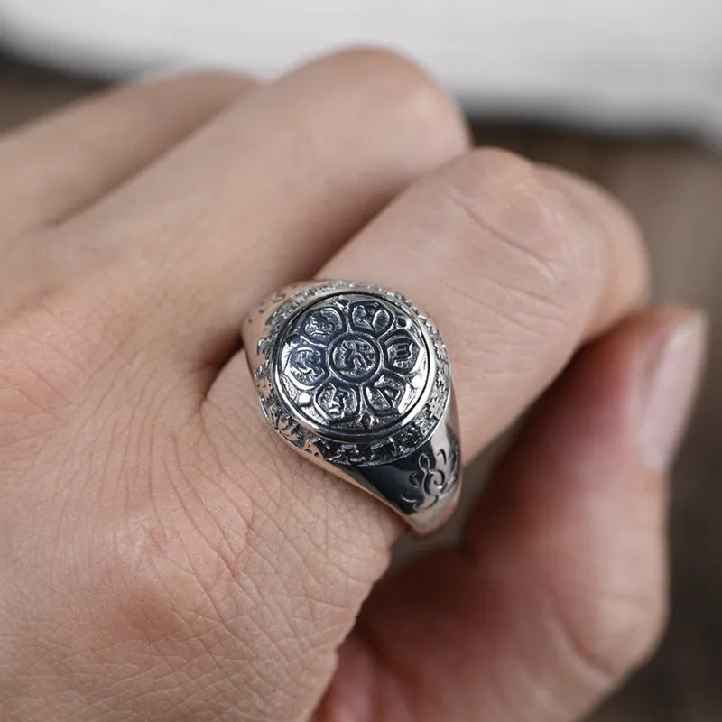 Lotus Mantra Ring