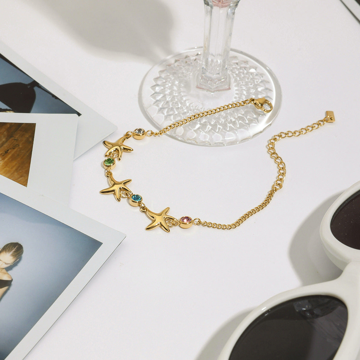 Starfish Zircon Bracelet