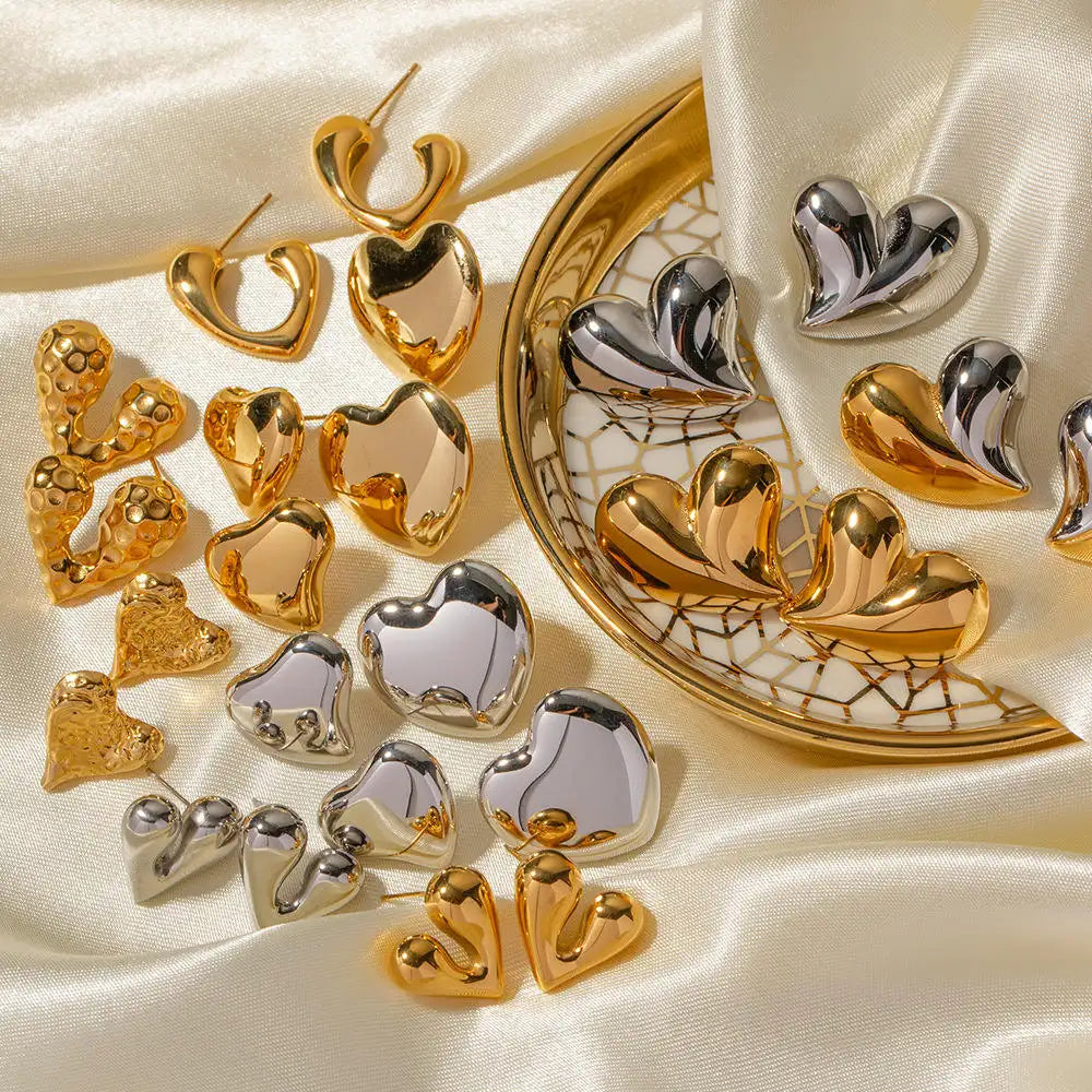 Irregular Heart Earrings