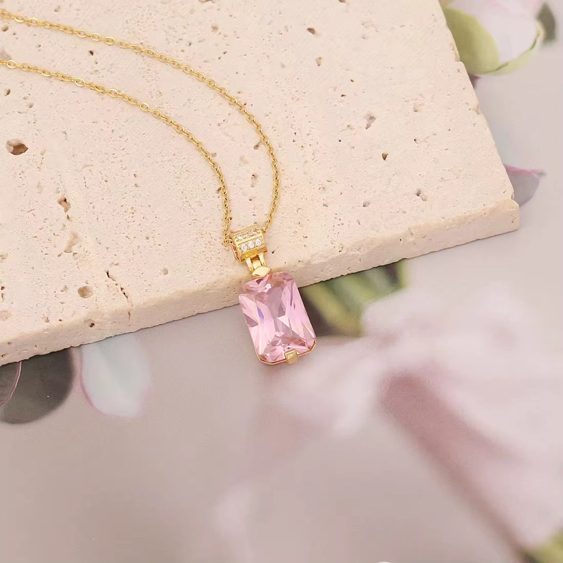 Pink Zircon Necklaces