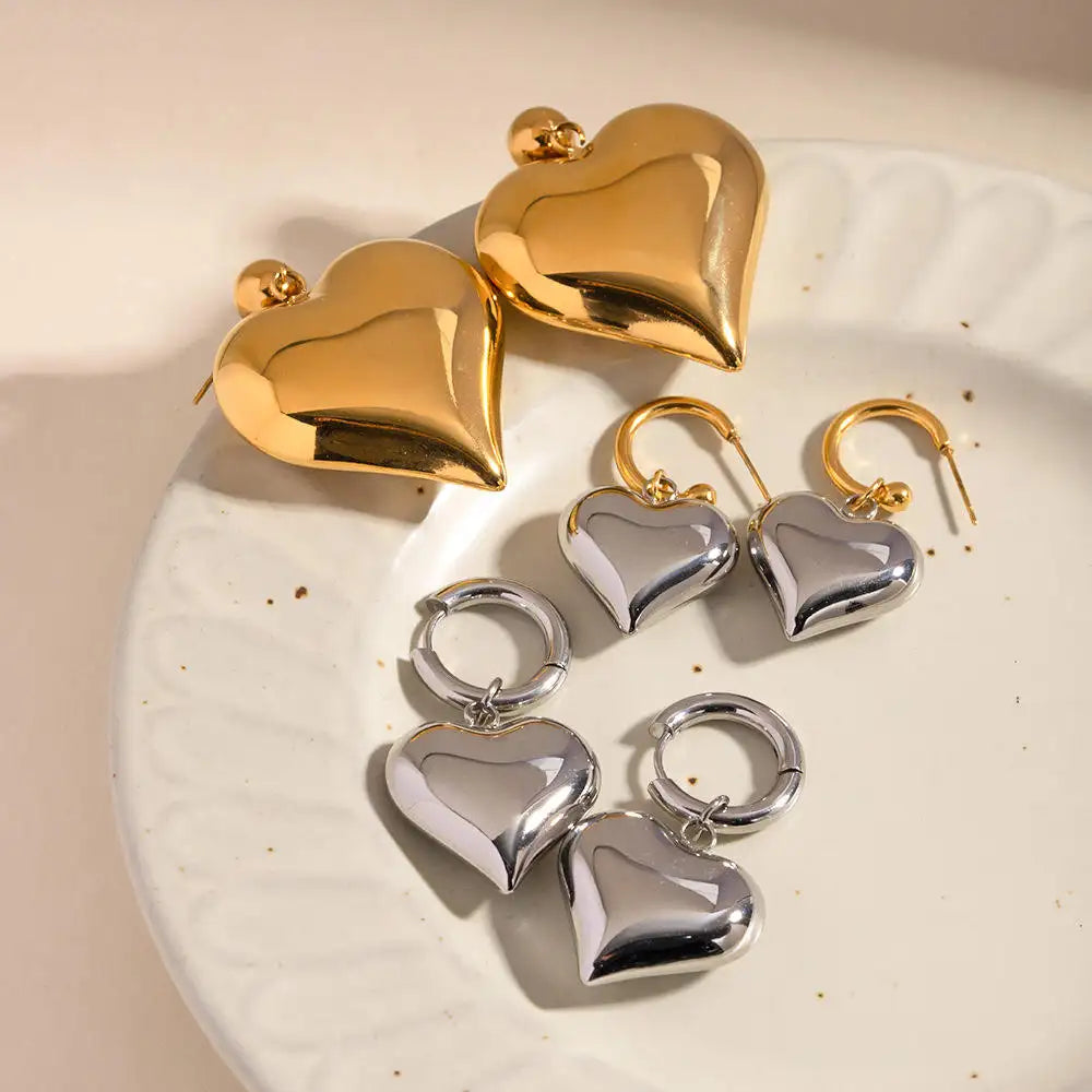 Heart Smooth Earrings