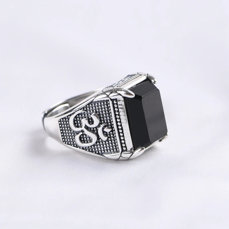 Retro Agate Ring