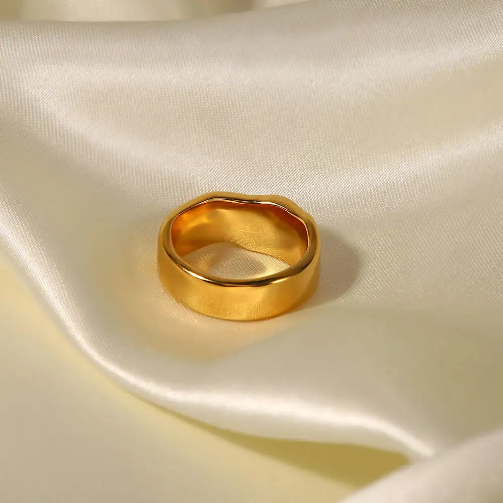 Plated Pearl Finger Rings
