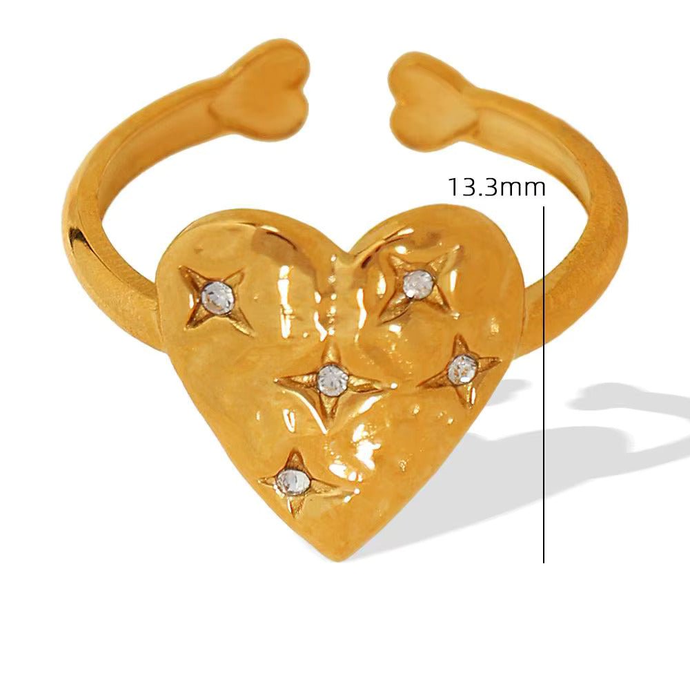 Gold Zircon Ring