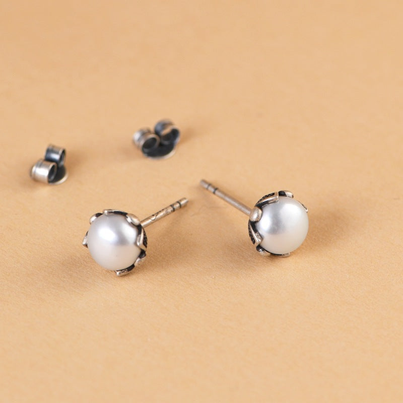 Flower Pearl Earrings