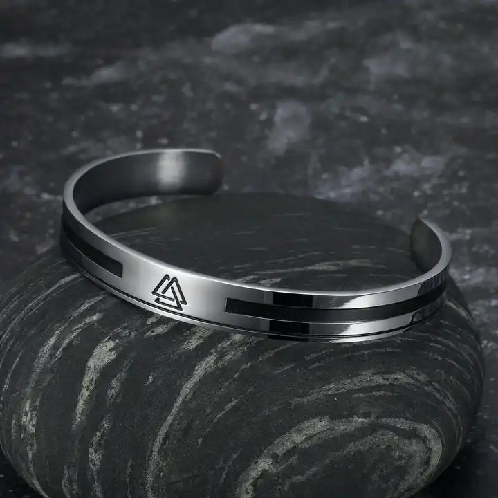 Valknut Steel Bracelet