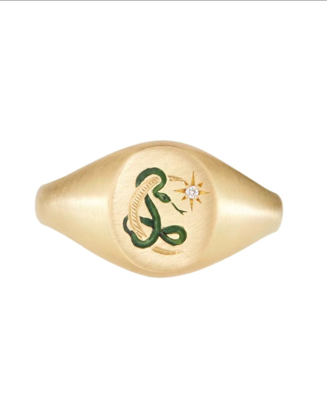 Gold Enamel Band