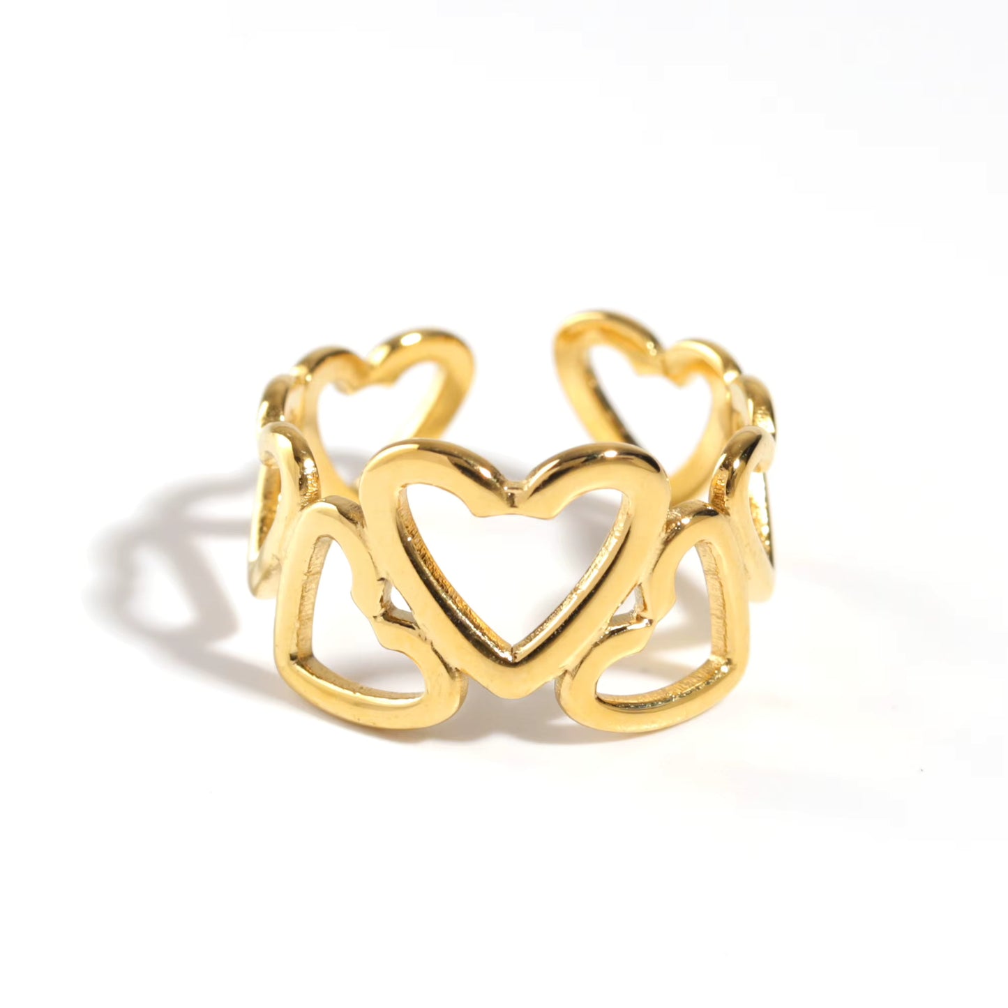Gold Plated Open Finger Ring