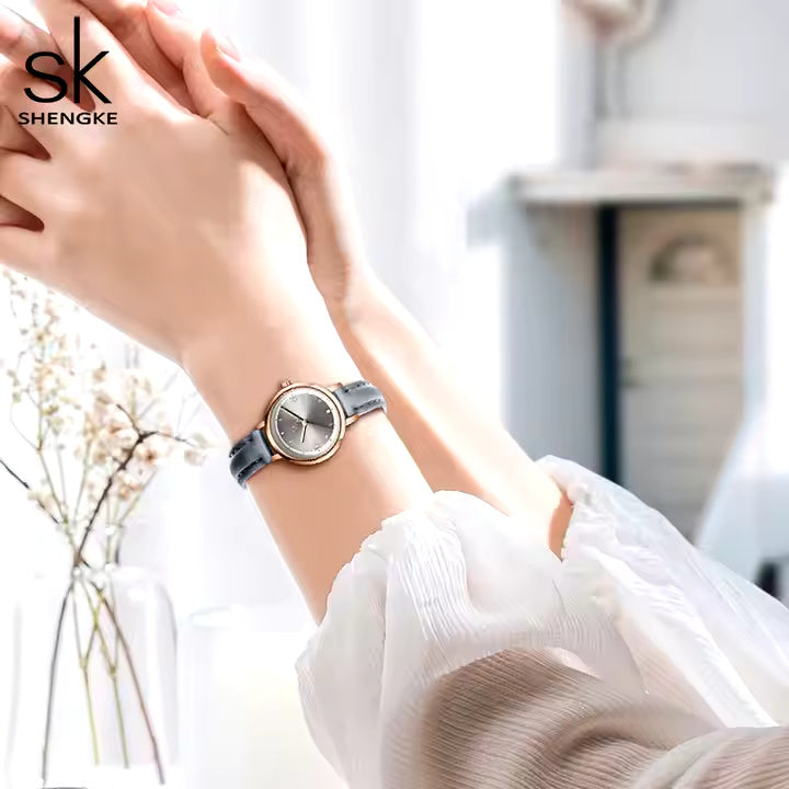 White and Rose Gold Watch