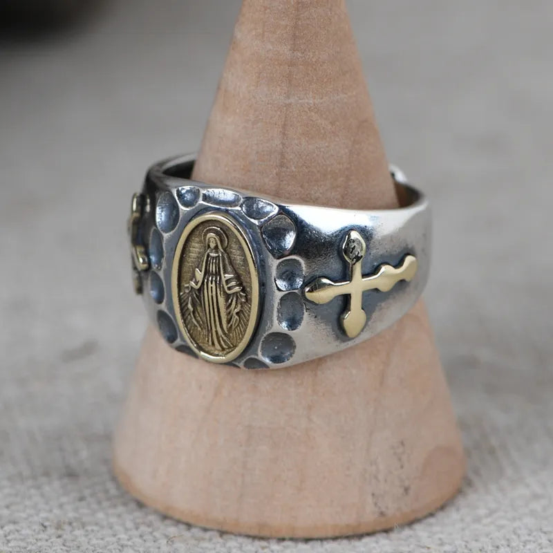 Silver Cross Ring