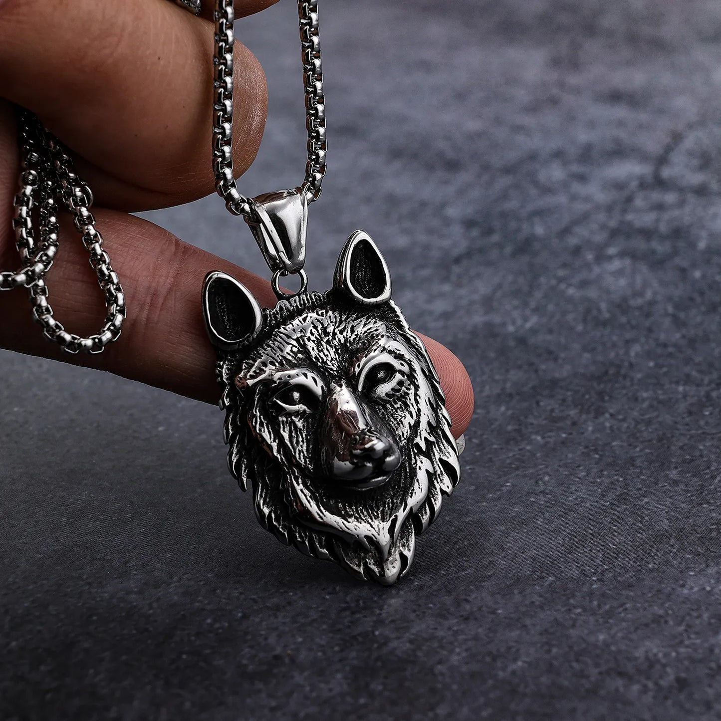 Nordic Wolf Pendant
