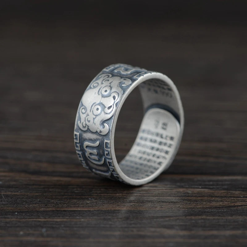 Buddhist Mantra Ring