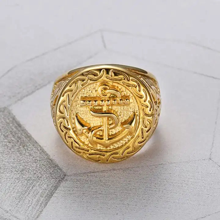 Gold Anchor Ring