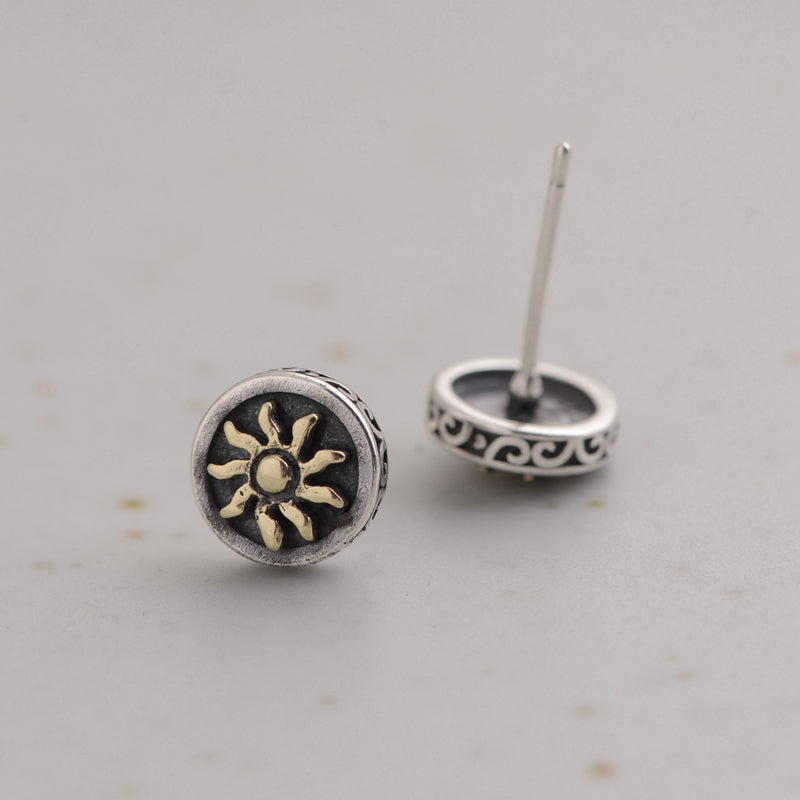 Rock Sun Stud Earrings
