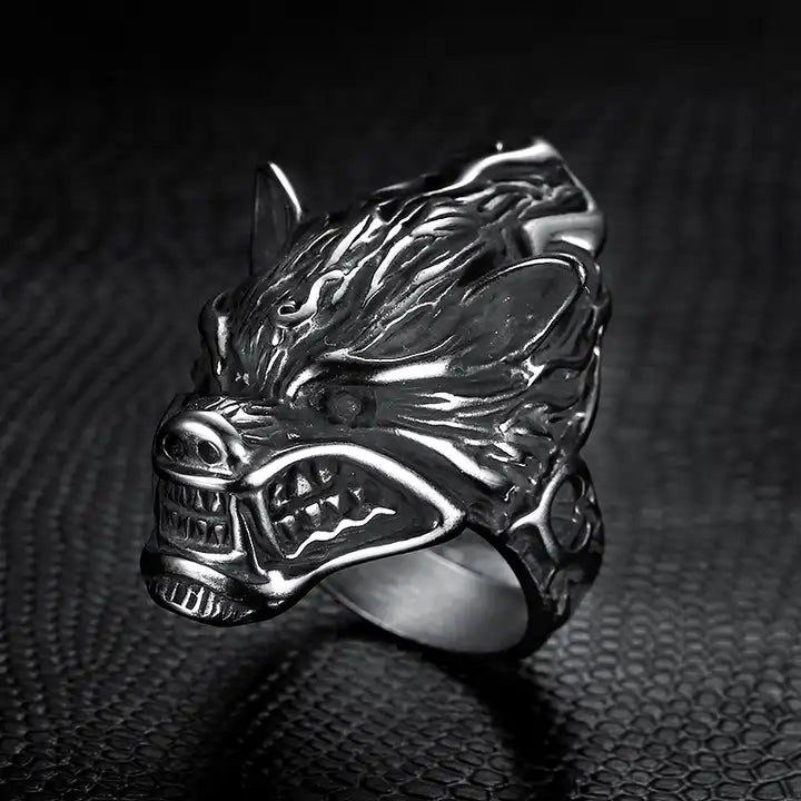 Bold Boar Ring
