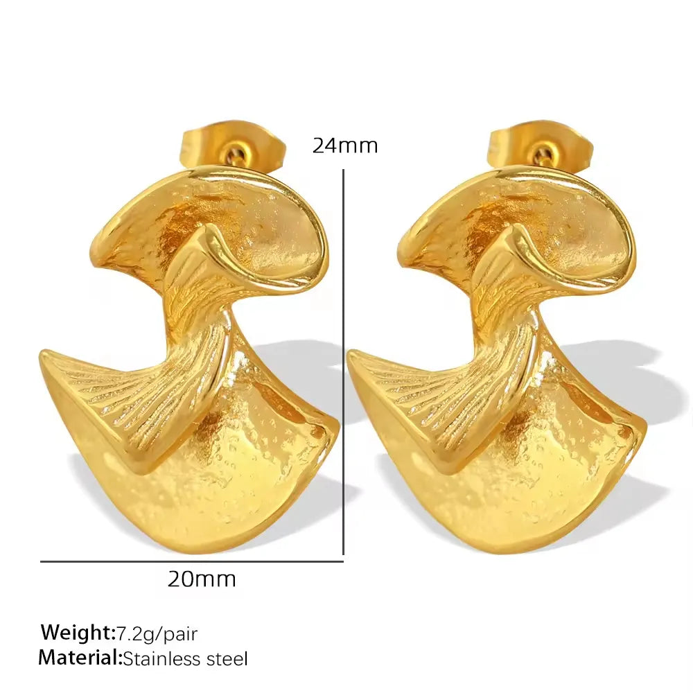 Ginkgo Leaf Earrings