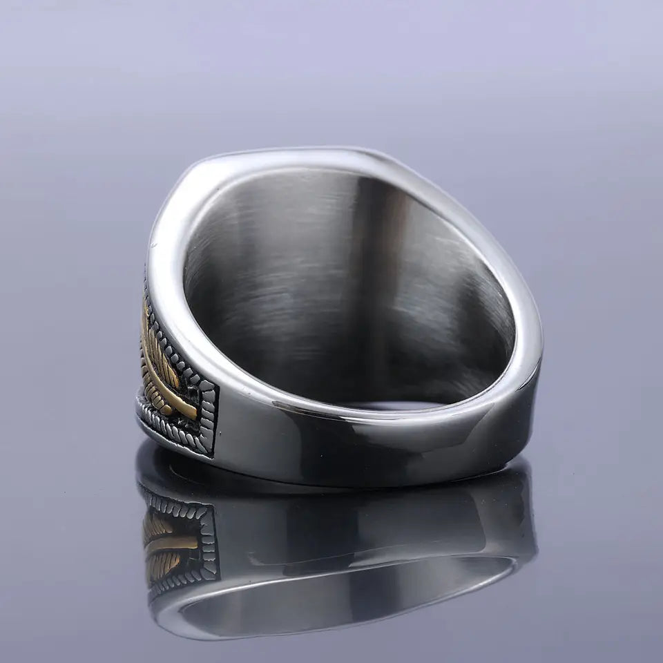Knife feather Ring