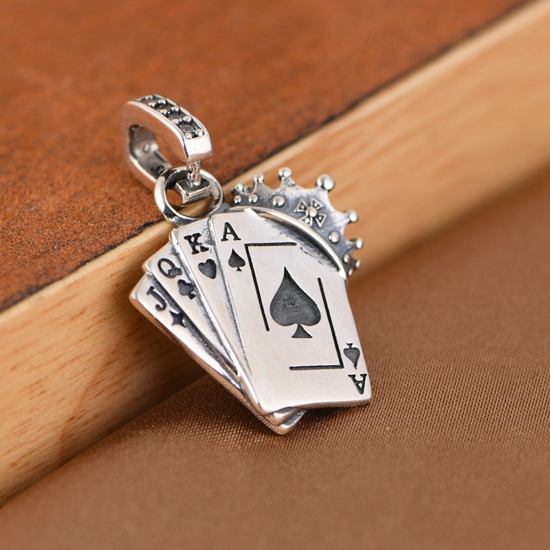 Poker Crown Necklace