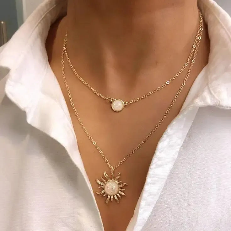 Sunburst Opal Necklace