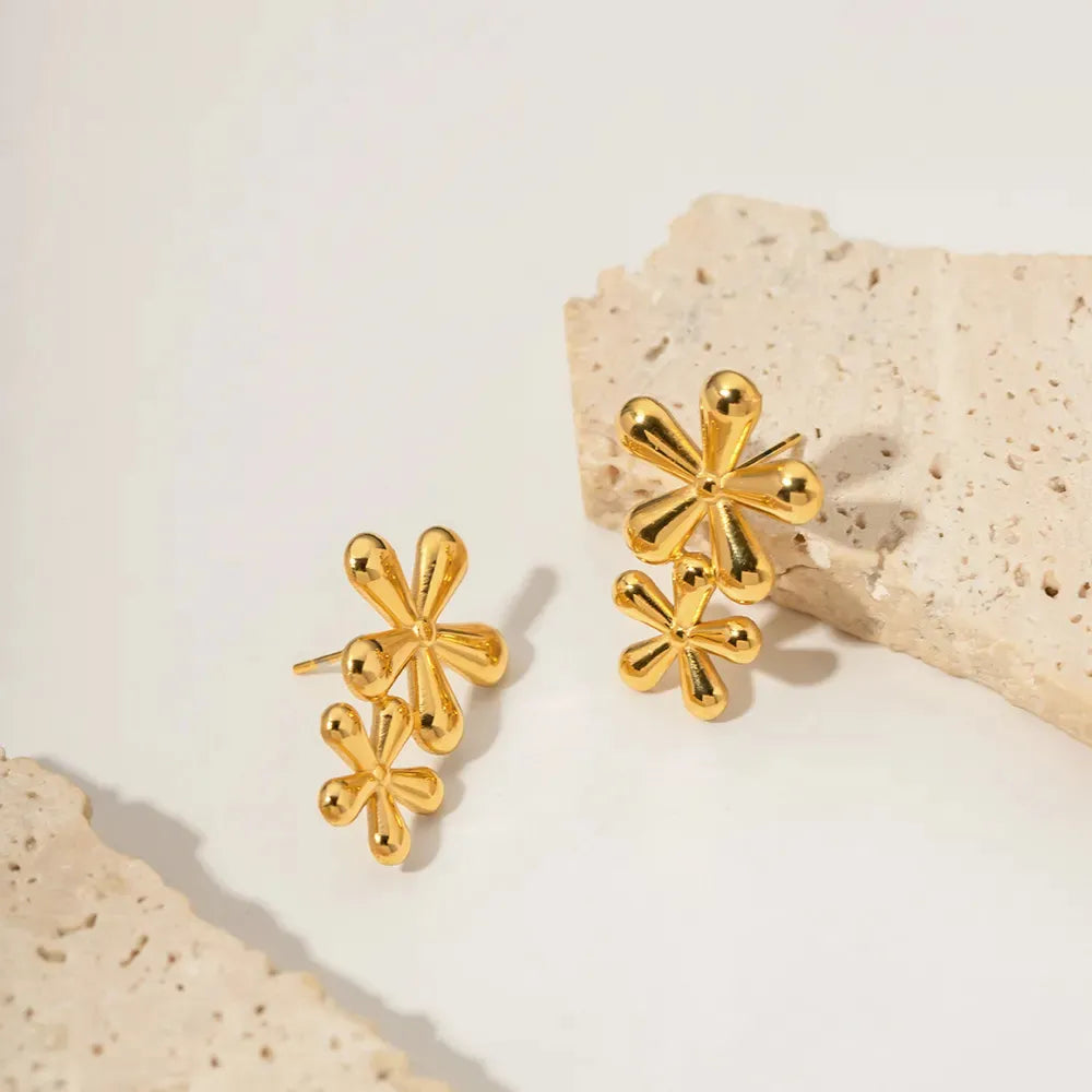 Golden Clover Earrings
