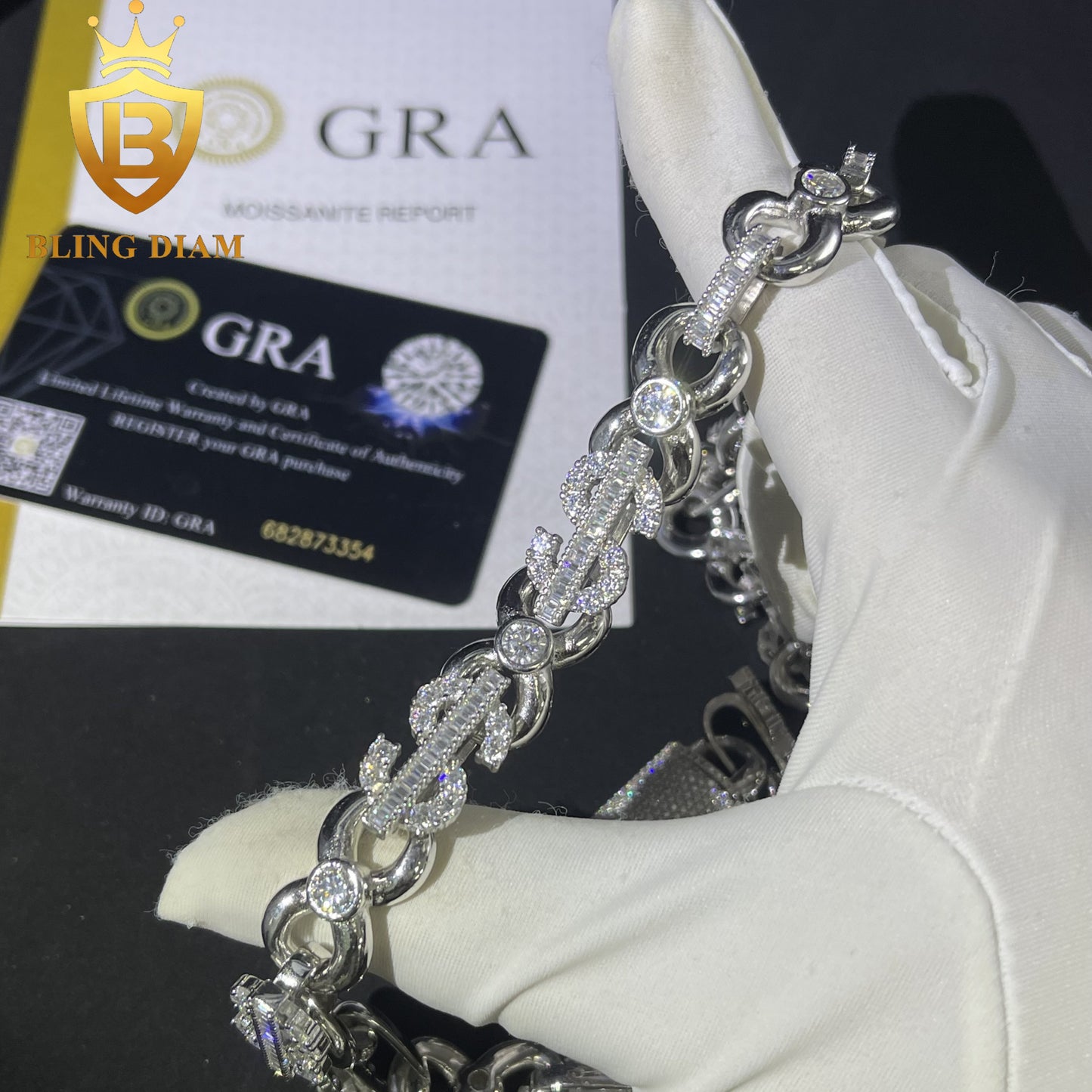 13mm Infinity US Dollar Link Chain