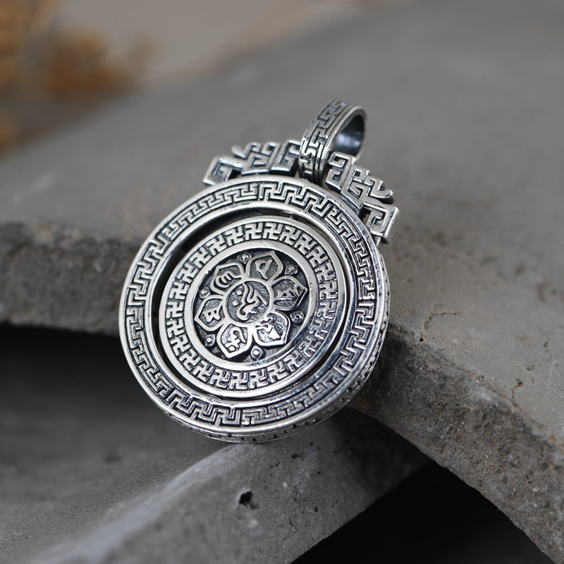 Mantra Rotatable Necklace