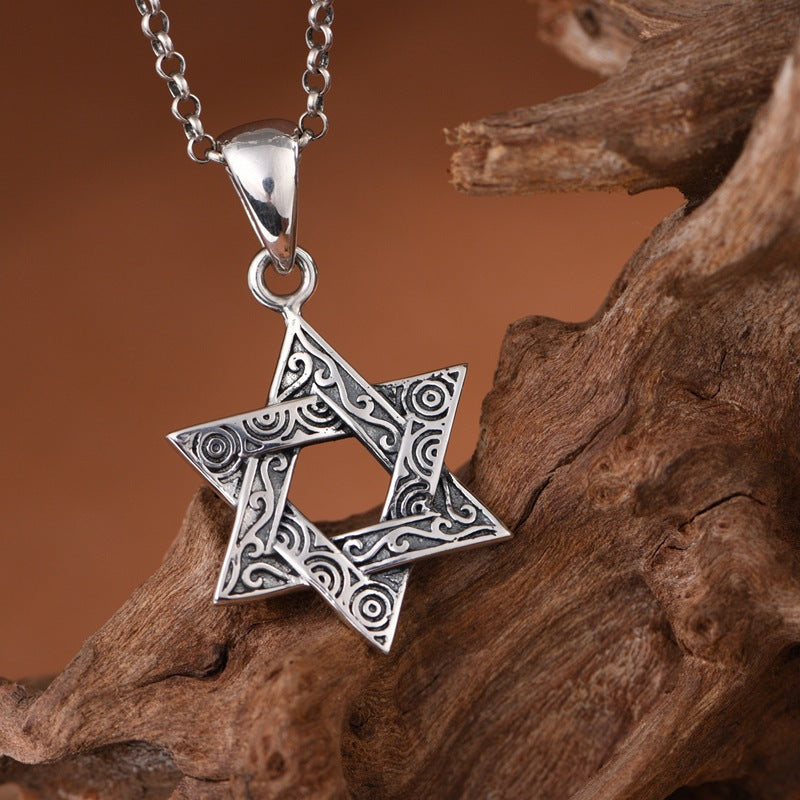 Hexagonal Star Pattern Necklace