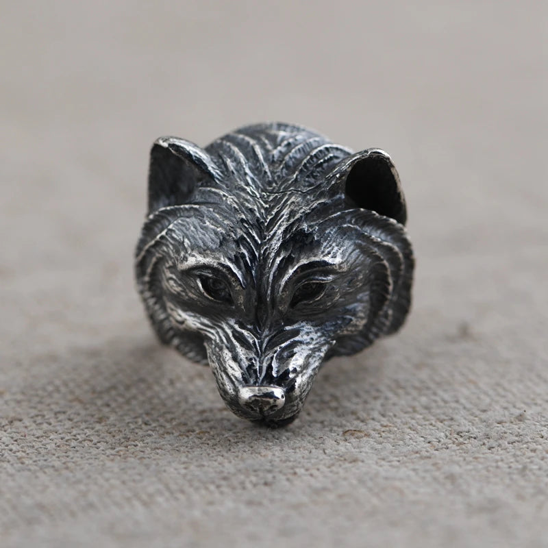 Oxidized Wolf Ring