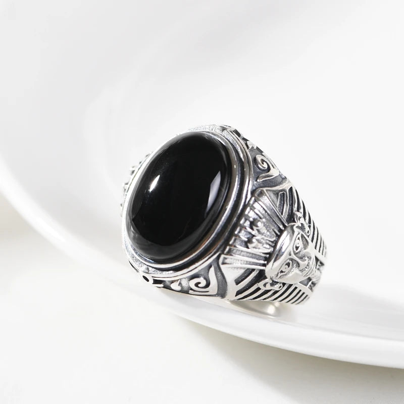 Pharaonic Agate Ring