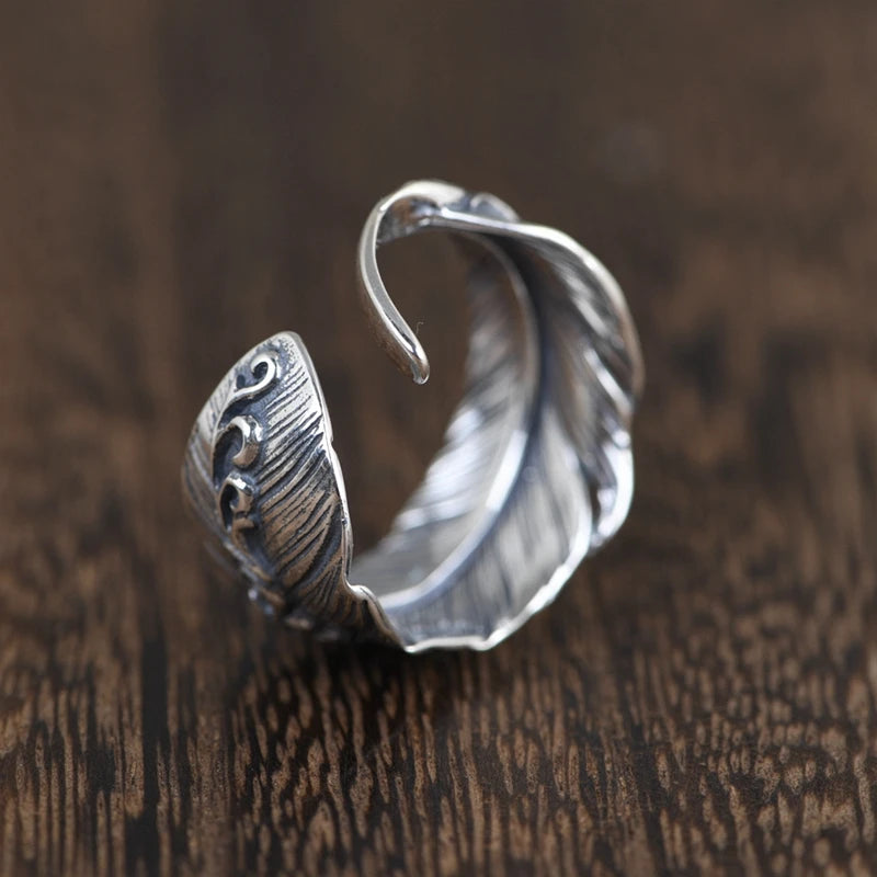 Feather Open Ring
