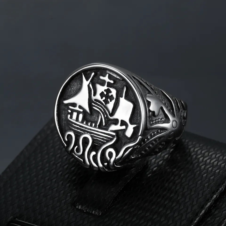 Nautical Octopus Ring