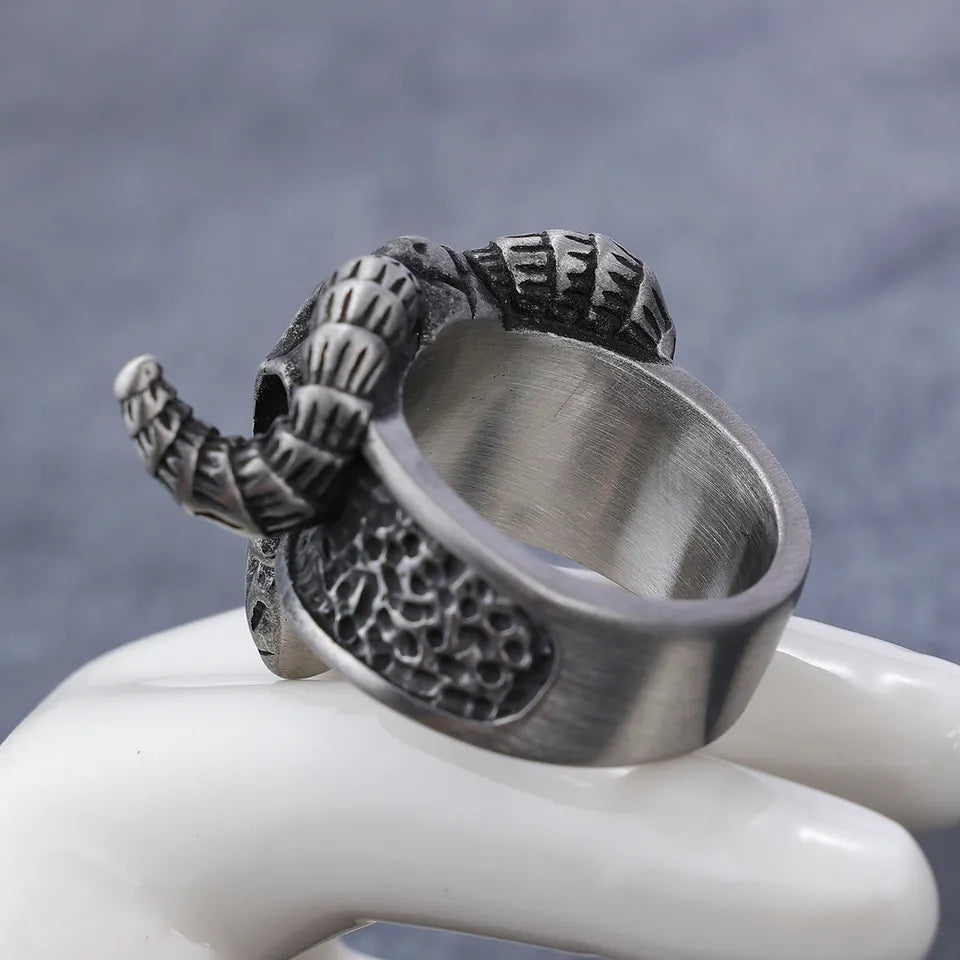 Lucifer Goat head of Satan Ring