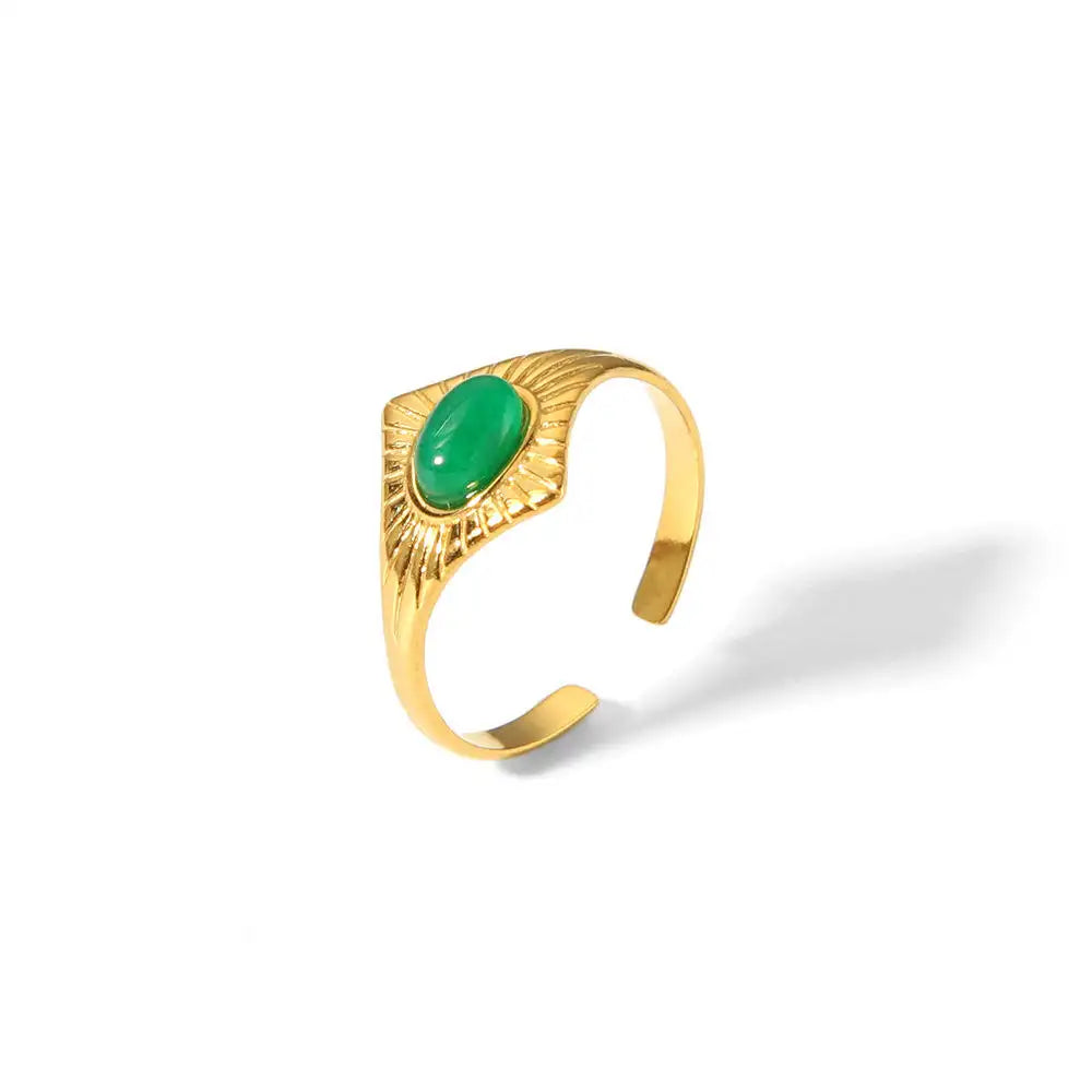Gold Eye Ring