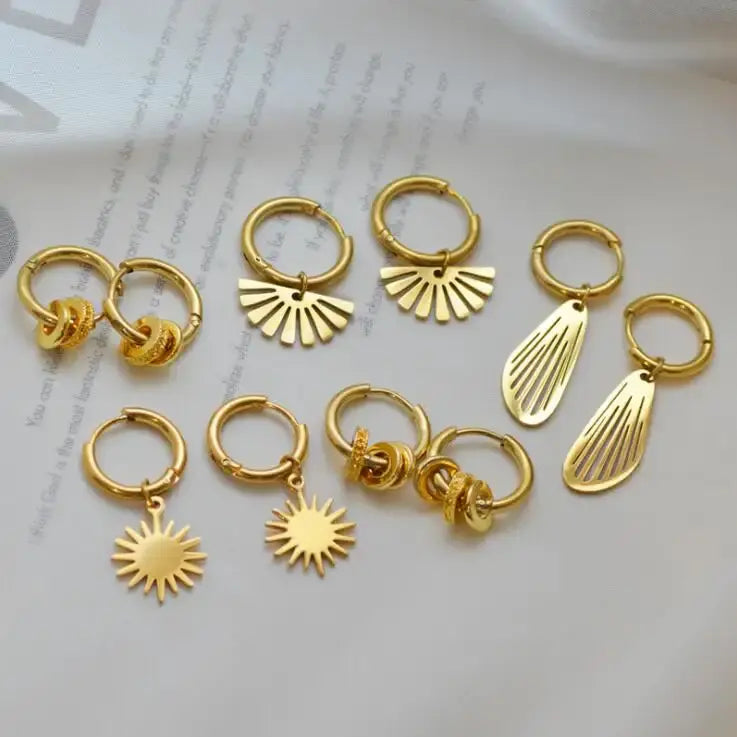 Geometric Hoop Earrings