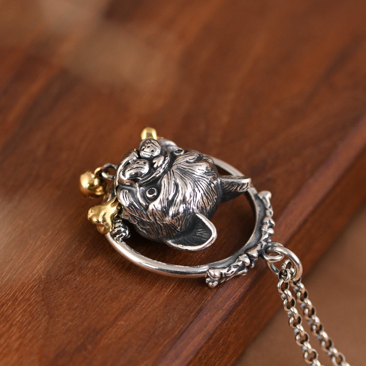 Dog Fighting Bone Necklace