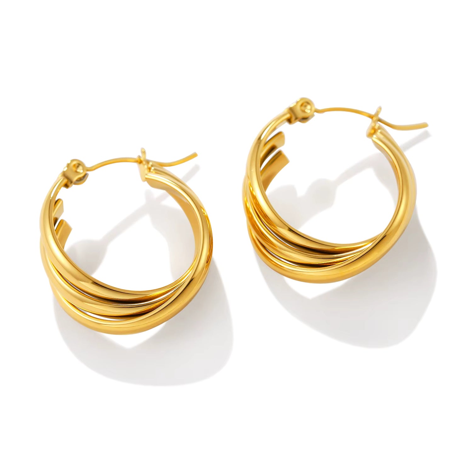 Twisted Hoop Earrings
