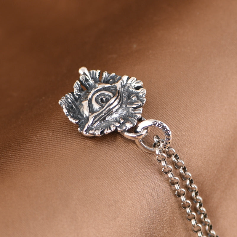 Silver Eyes Necklace