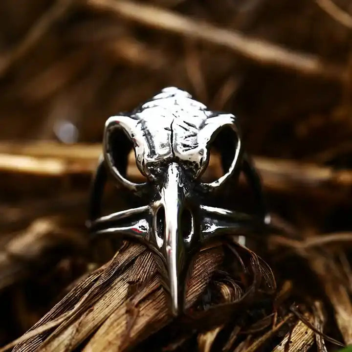 Raven Skull Ring