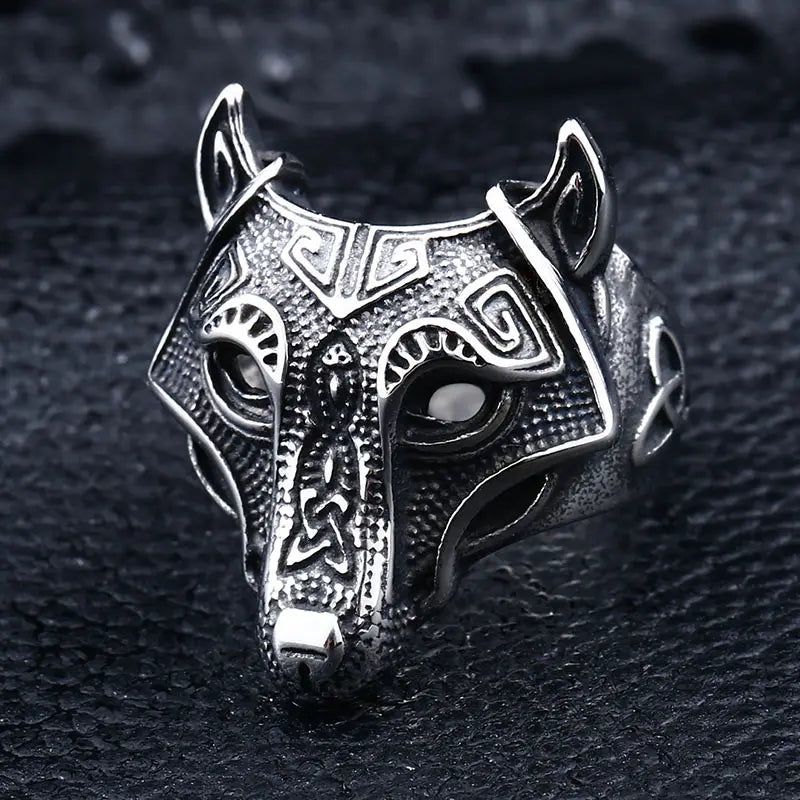 Silver Wolf Ring