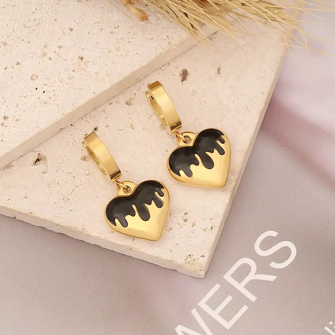 Heart Charm Earrings