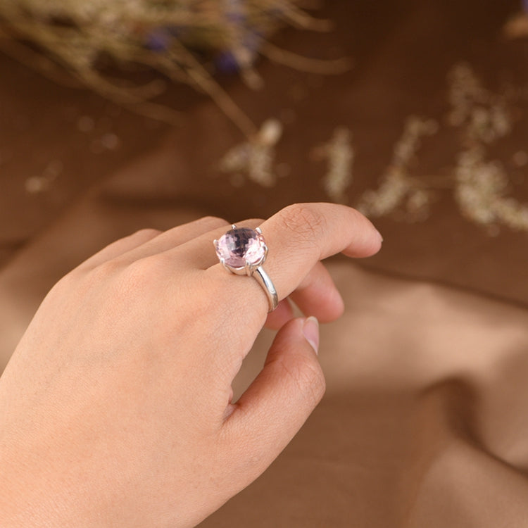 Pink Zircon Adjustable Ring