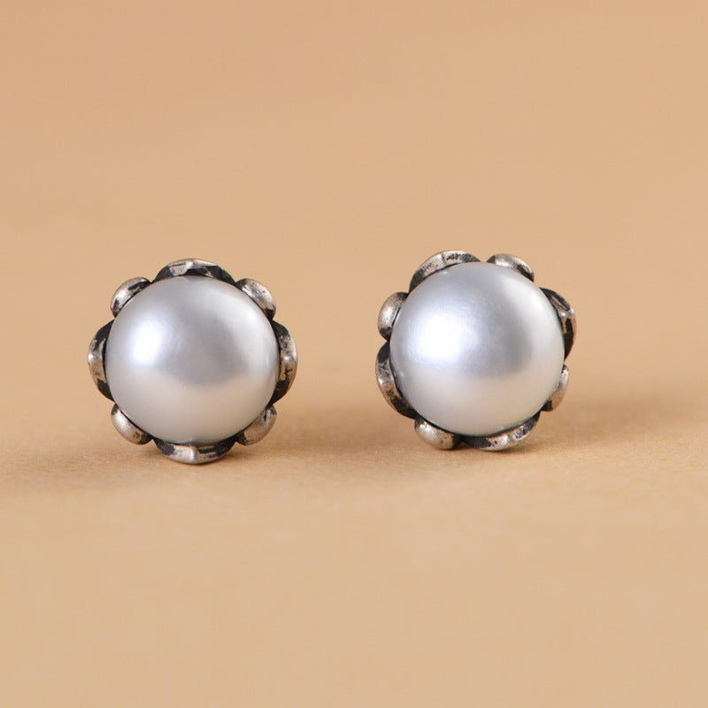 Flower Pearl Earrings