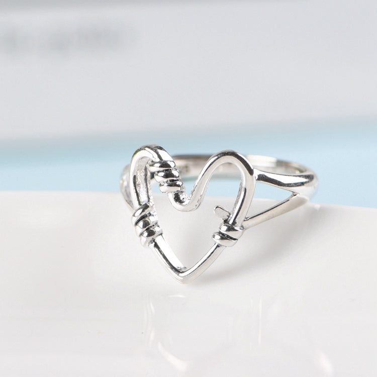 Silver Heart Ring
